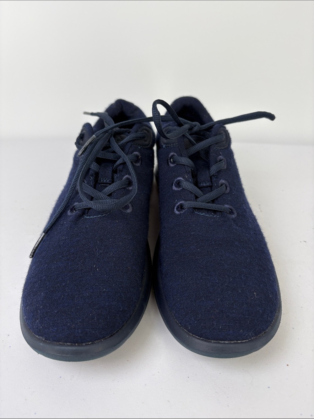 🥿 Merinos wool navy Lace-Up Sneakers